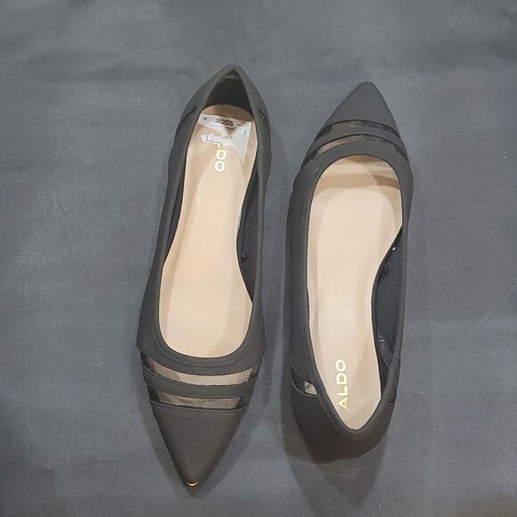 BRAND NEW ALDO POINTED TOE SLIP-ON WOMEN"S LEATHER FLAT G1 - Picture 4 of 12